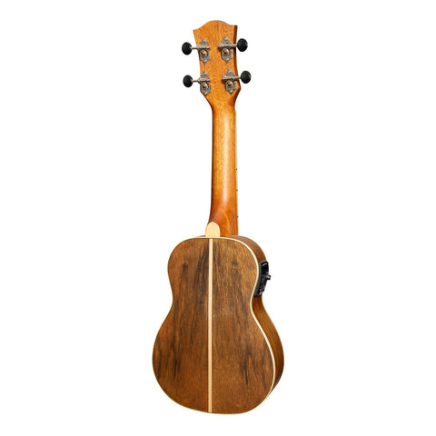 Tiki '4 Series' Daowood Electric Soprano Ukulele with Gig Bag (Natural Satin)