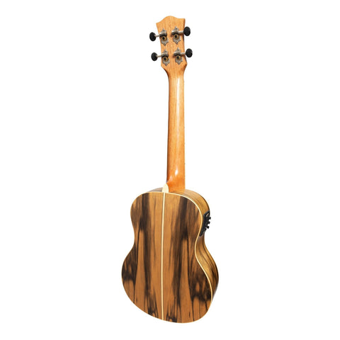 Tiki '4 Series' Daowood Electric Tenor Ukulele with Gig Bag (Natural Satin)