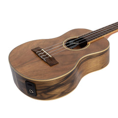 Tiki '4 Series' Daowood Electric Tenor Ukulele with Gig Bag (Natural Satin)