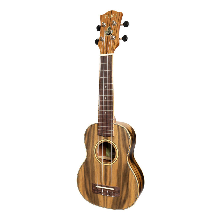 Tiki '4 Series' Daowood Soprano Ukulele with Gig Bag (Natural Satin)