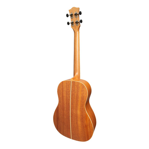 Tiki '5 Series' Mahogany Solid Top Baritone Ukulele with Hard Case (Natural Satin)