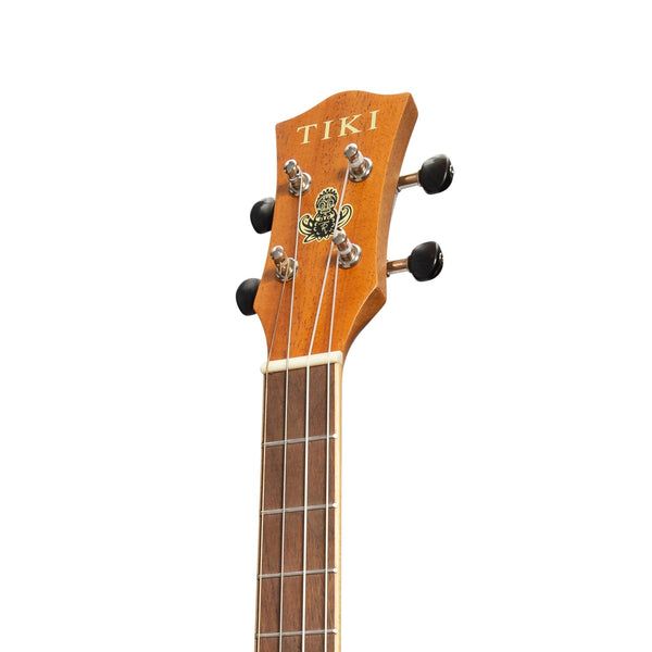 Tiki '5 Series' Mahogany Solid Top Baritone Ukulele with Hard Case (Natural Satin)