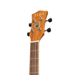 Tiki '5 Series' Mahogany Solid Top Baritone Ukulele with Hard Case (Natural Satin)