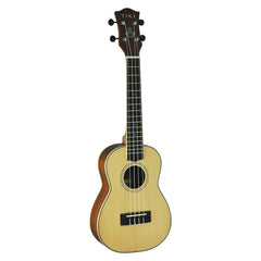 Tiki '6 Series' Spruce Solid Top Concert Ukulele with Hard Case (Natural Satin)-TSC-6-NST