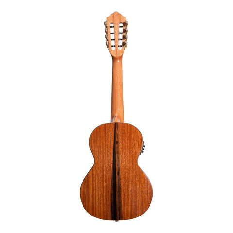 Tiki 8 String Mahogany Solid Top Electric Ukulele with Hard Case (Natural Gloss)