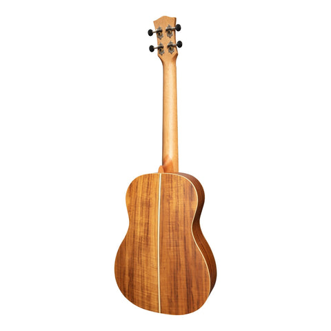 Tiki '9 Series' Koa Solid Top Baritone Ukulele with Hard Case (Natural Satin)