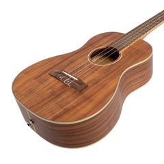 Tiki '9 Series' Koa Solid Top Baritone Ukulele with Hard Case (Natural Satin)