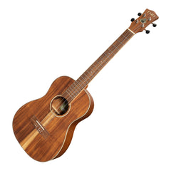 Tiki '9 Series' Koa Solid Top Electric Baritone Ukulele with Hard Case (Natural Satin)