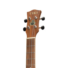 Tiki '9 Series' Koa Solid Top Electric Baritone Ukulele with Hard Case (Natural Satin)