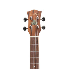 Tiki '9 Series' Koa Solid Top Electric Cutaway Baritone Ukulele with Hard Case (Natural Satin)