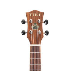 Tiki '9 Series' Koa Solid Top Electric Cutaway Concert Ukulele with Hard Case (Natural Satin)