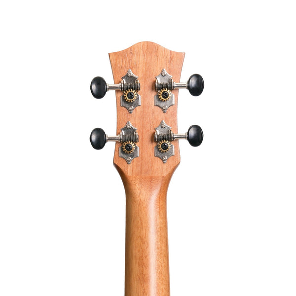 Tiki '9 Series' Koa Solid Top Electric Cutaway Concert Ukulele with Hard Case (Natural Satin)