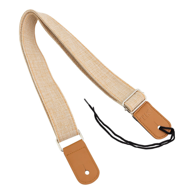 Tiki Cotton & Linen Ukulele Strap (Beige)