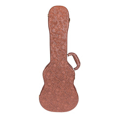 Tiki Deluxe Shaped Tenor Ukulele Hard Case (Paisley Brown)