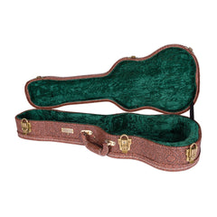 Tiki Deluxe Shaped Tenor Ukulele Hard Case (Paisley Brown)