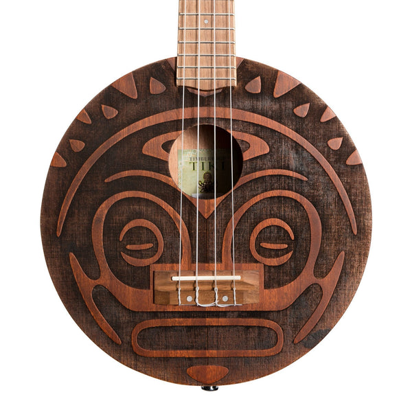 Tiki 'Tiki Man' Ukulele with Soft Case (Natural Satin)