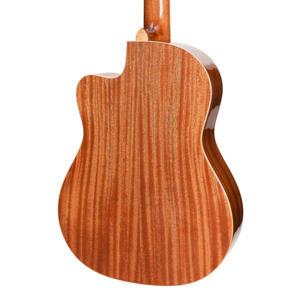 Timberidge '1 Series' Spruce Solid Top Acoustic-Electric Classical Cutaway Guitar (Natural Gloss)