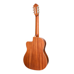 Timberidge '1 Series' Spruce Solid Top Acoustic-Electric Classical Cutaway Guitar (Natural Satin)