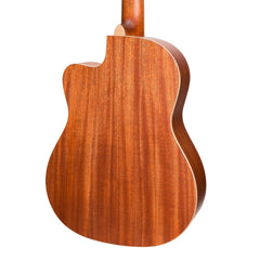 Timberidge '1 Series' Spruce Solid Top Acoustic-Electric Classical Cutaway Guitar (Natural Satin)