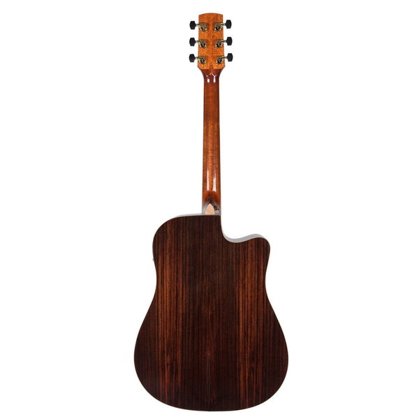 Timberidge '3 Series' Left Handed Spruce Solid Top Acoustic-Electric Dreadnought Cutaway Guitar (Natural Gloss)