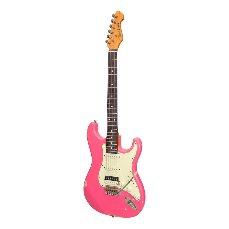 Tokai 'Legacy Series' ST-Style HSS 'Relic' Electric Guitar (Pink)